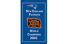 New England Patriots Super Bowl Champions XXXVIII 2003 Flag 3ft x 5ft Polyester NFL Team Banner No